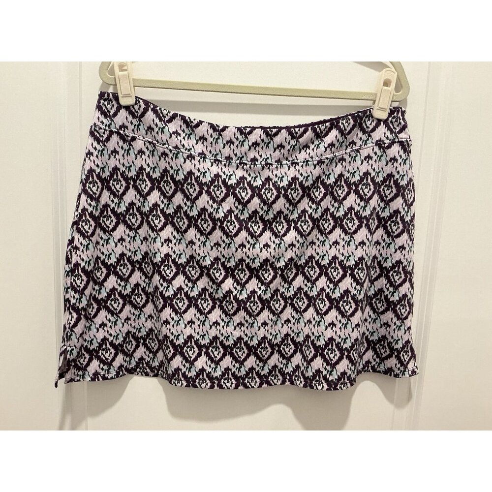 Tranquility Skort XL Purple Blue Pink Stretch Elastic Golf Athletic
